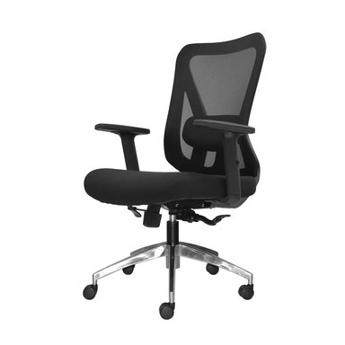SILLA ERGONÓMICA DOLFIN GERENTE MECANISMO LAP NEGRO ALUMINIO OFIDEAS