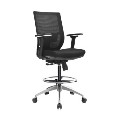 SILLA CAJERO ERGONÓMICO LIMS NEGRO  ALUMINIO OFIDEAS