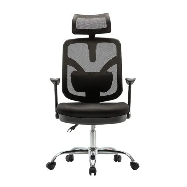SILLA GIRATORIA ERGONÓMICA PRESIDENTE TRIM CROMADO NEGRO OFIDEAS