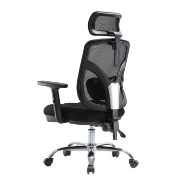SILLA GIRATORIA ERGONÓMICA PRESIDENTE TRIM CROMADO NEGRO OFIDEAS - 4