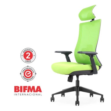 SILLA GIRATORIA ERGONÓMICA PRESIDENCIAL BOSTON COLOR VERDE OFIDEAS - 2