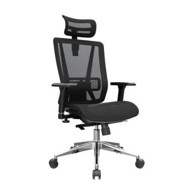 SILLA ERGONÓMICA RECLINABLE STAR PRESIDENTE BRAZOS 4D NEGRO OFIDEAS