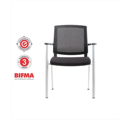 SILLA FIJA GAMA PRO COLOR NEGRO OFIDEAS - 3