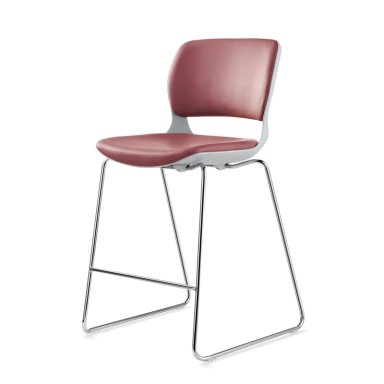 SILLA BAR BRIGTH ALTA COLOR BORGOÑA OFIDEAS