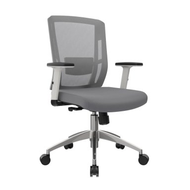 SILLA ERGONÓMICA RECLINABLE DELPHI II GERENTE ALUMINIO GRIS OFIDEAS