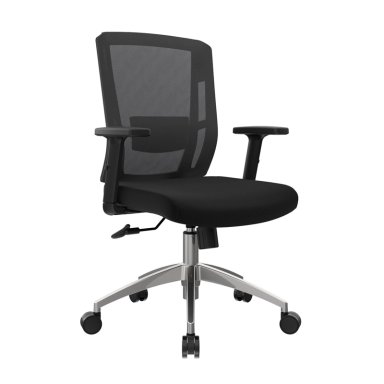 SILLA ERGONÓMICA RECLINABLE DELPHI II GERENTE 3D. ALUMINIO NEGRO OFIDEAS