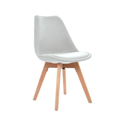 SILLA DE COMEDOR DISEÑO GHOST GRIS CLARO OFIDEAS