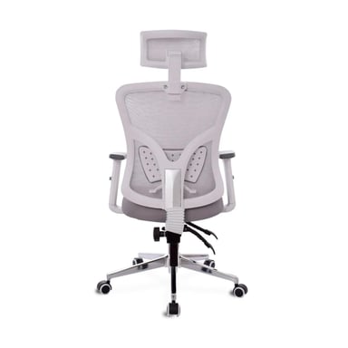 SILLA ERGONÓMICA FONE ULTRA PRESIDENTE CROMADO GRIS AC OFIDEAS - 4