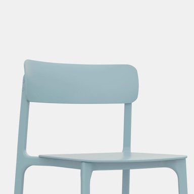 SILLA DE COMEDOR DISEÑO CLAY AZUL OFIDEAS - 7