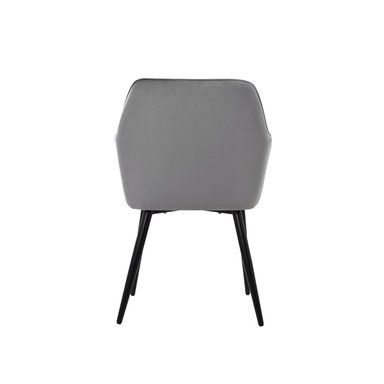 SILLA DE COMEDOR DISEÑO MILEI TAPIZADO GRIS OFIDEAS - 4