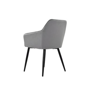 SILLA DE COMEDOR DISEÑO MILEI TAPIZADO GRIS OFIDEAS - 5