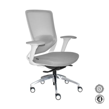 SILLA ERGONÓMICA LOOP GERENTE 4D ALUMINIO GRIS OFIDEAS - 6
