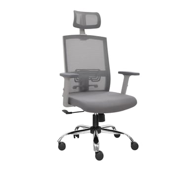 SILLA ERGONÓMICA MONK SYNCRO PRESIDENTE CROMADO GRIS EG OFIDEAS - 1