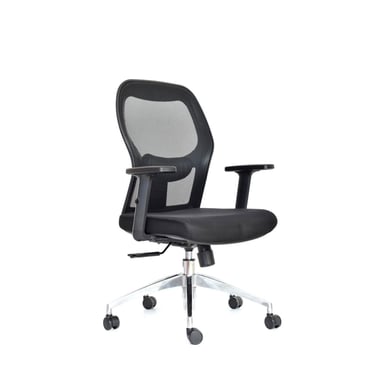 SILLA ERGONÓMICA NORUEGA GERENTE ALUMINIO NEGRO OFIDEAS - 1