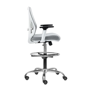 SILLA SMART PREMIUM CAJERO ERGONÓMICA BC AC GRIS OFIDEAS - 2