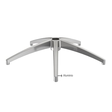 BASE ASPA ARAÑA DE SILLA GIRATORIA ALUMINIO 64 CM OFIDEAS - 2