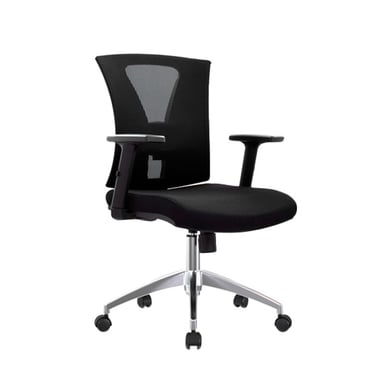 SILLA ERGONÓMICA NIX GERENTE BRAZOS 1D ALUMINIO NEGRO OFIDEAS - 1