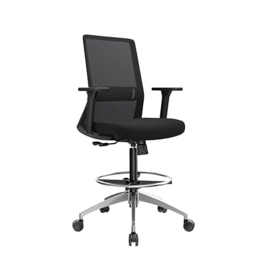 SILLA CAJERO TWIST ERGONÓMICA NEGRO BA AC OFIDEAS - 1