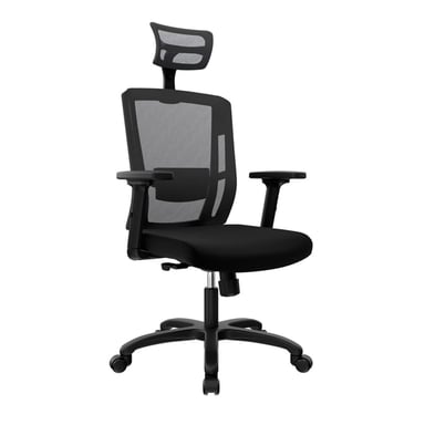 SILLA ERGONÓMICA DELPHI II PRESIDENTE SYNCRO BRAZOS 1D NYLON NEGRO OFIDEAS - 1