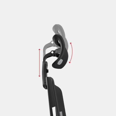SILLA ERGONÓMICA DELPHI II PRESIDENTE SYNCRO BRAZOS 1D NYLON NEGRO OFIDEAS - 6