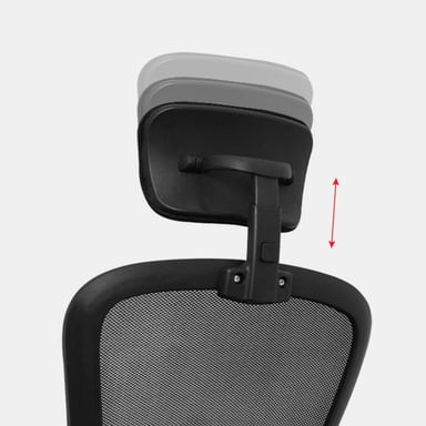 SILLA GIRATORIA EVOK BRAZOS ABATIBLES NEGRO OFIDEAS - 8