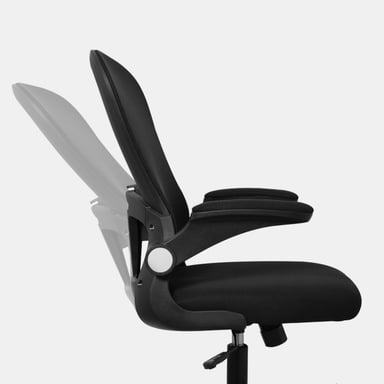 SILLA GIRATORIA EVOK BRAZOS ABATIBLES NEGRO OFIDEAS - 9
