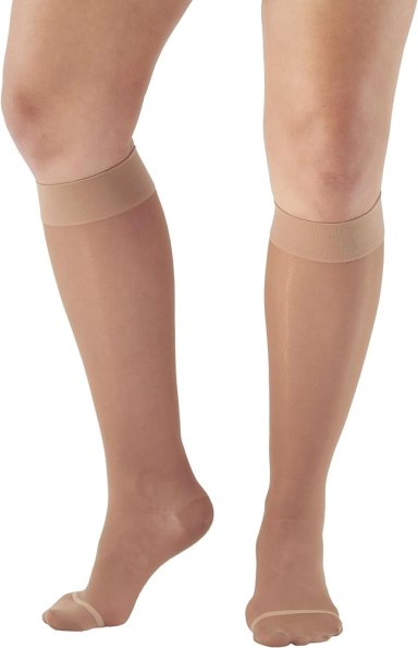 MEDIAS DE COMPRESION KHALIS 15/20 (RODILLA) COLOR PIEL