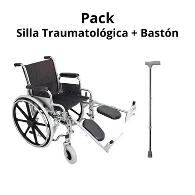 SILLA TRAUMATOLÓGICA + BASTÓN 'SUPER PACK'