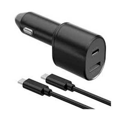 CARGADOR DE AUTO DUAL 45W SÚPER FAST CHARGING 2.0 NEGRO