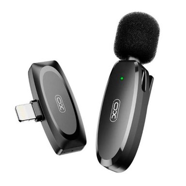 MICRÓFONO INALÁMBRICO XO-MKF08B ENTRADA TIPO LIGHTNING  NEGRO