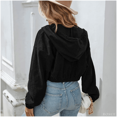 CASACA MUJER ROSUE CROP DE CORDUROY ESTILO - 4