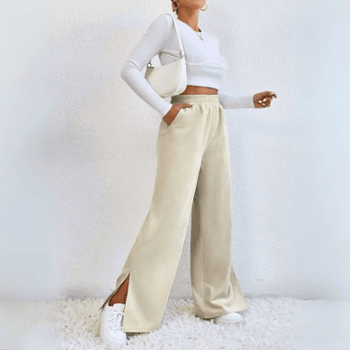 PANTALÓN MUJER ROSUE CORDUROY ELEGANTE - 1