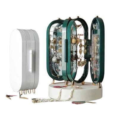 JOYERO MULTICOLOR COFRE CAJA ORGANIZADORA ANILLOS ARETES PENDIENTES COLORES ALEATORIOS