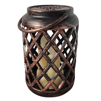 LINTERNA LAMPARA LED RUSTICO VINTAGE RECTANGULAR