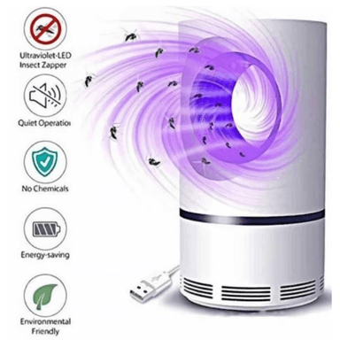 LAMPARA BLANCO ATRAPA ZANCUDOS MOSQUITOS HOGAR DORMITORIO