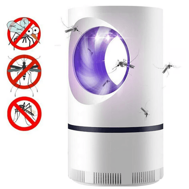 LAMPARA BLANCO ATRAPA ZANCUDOS MOSQUITOS HOGAR DORMITORIO - 4