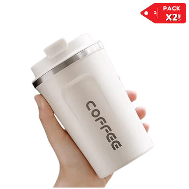 VASO TÉRMICO PEQUEÑO PARA CAFÉ PACK X2