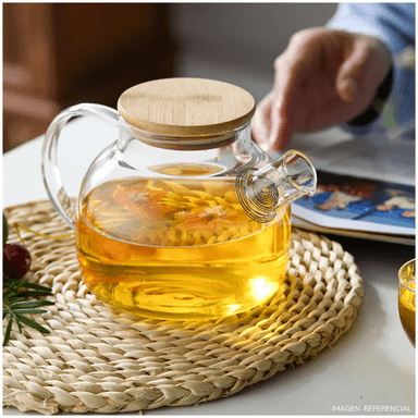 TETERA DE VIDRIO 1500ML CON TAPA - 2