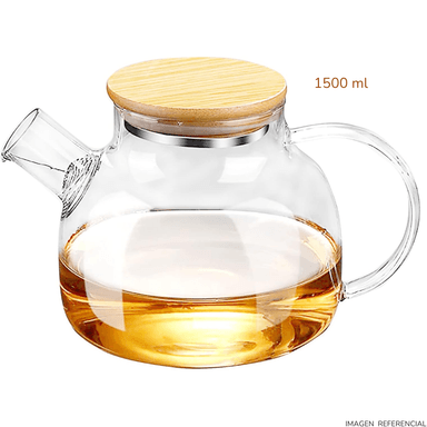 TETERA DE VIDRIO 1500ML CON TAPA - 4