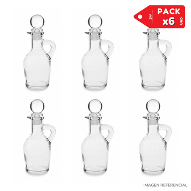 PACK X6 DISPENSADOR MINI DE ACEITE VINAGRE Y ESPECIAS