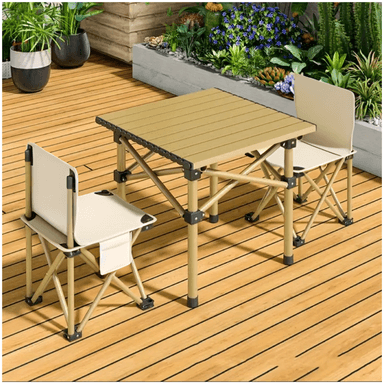 MESA PLEGABLE PARA PICNIC CAMPING PORTÁTIL CON 2 SILLAS - 2