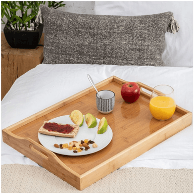 FUENTE BANDEJA DE ALIMENTOS BAMBÚ ELEGANTE