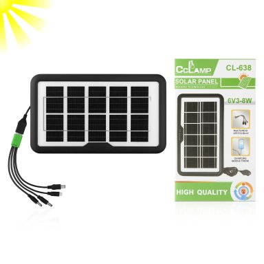 PANEL SOLAR PORTÁTIL RECARGAR CELULARES PARLANTES