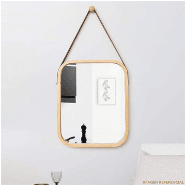 ESPEJO DECORATIVO RECTANGULAR DE TOCADOR COLGANTE