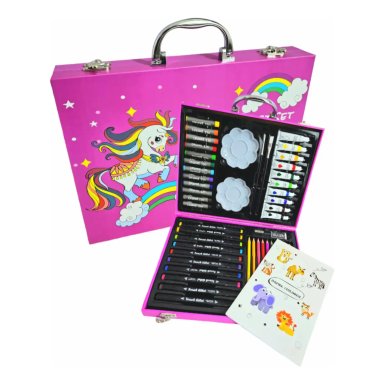 SET DE ARTE SET LÁPICES DE COLORES ACUARELAS 68 PZS