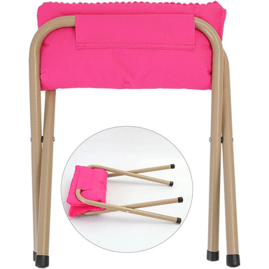 SILLA PLEGABLE CON ASIENTO ACOLCHADO PORTATIL - 3