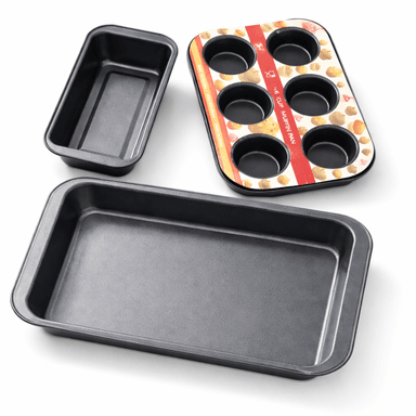 SET DE MOLDE PARA HORNEAR KEKES Y CUPCAKES 3 TAMAÑOS