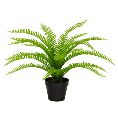 PLANTA ARTIFICIAL HELECHO CON MACETERO DECORATIVO - 2