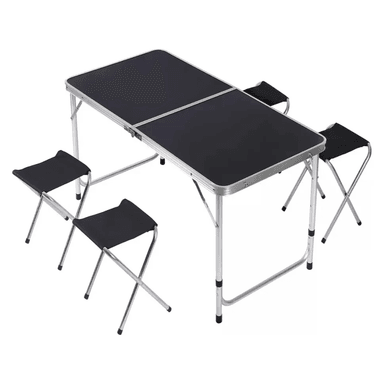 MESA PLEGABLE PARA PICNIC CAMPING PORTÁTIL CON 4 SILLAS - 1