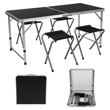 MESA PLEGABLE PARA PICNIC CAMPING PORTÁTIL CON 4 SILLAS - 2